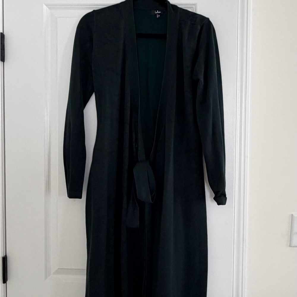 Elegant Long Sleeve Wrap Sweater Dress
